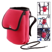 High Road Neoprene Bottle Holder and Phone Pouch for Mobility Equipment and Electric Scooters - Cup Holder for Strollers, Scooters, Rollators and Walkers