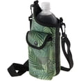 thumbnail image 1 of Smooth Trip Neoprene Water Bottle Carrier Bag with Adjustable Strap and Phone Case (Fern), 1 of 6