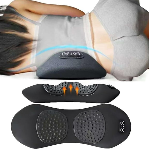 nuyezo 3-in-1 Triple Fusion Back Massager,Back Massager with Traction Lifting and Vibration Massage and Heat Compress Against Pain, Sciatica Massager