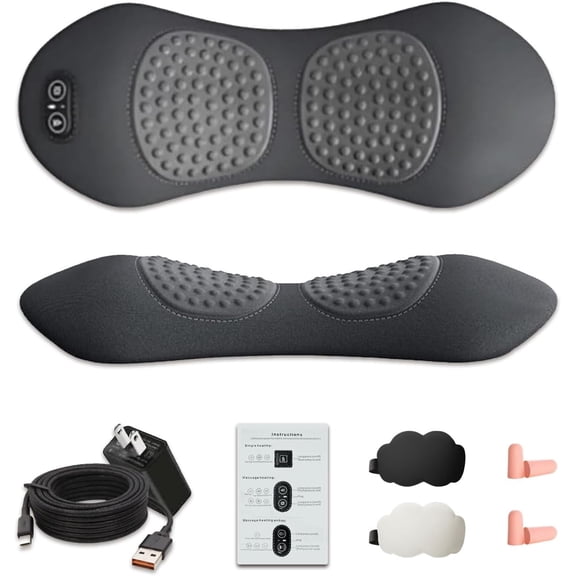 Smooth Triple Fusion Back Massager with Heat, Neck Shoulder Back Massager with Heat, Deep Tissue Neck Shoulder for Pain Relief, Vibration & Traction Therapy (Dark Gray)