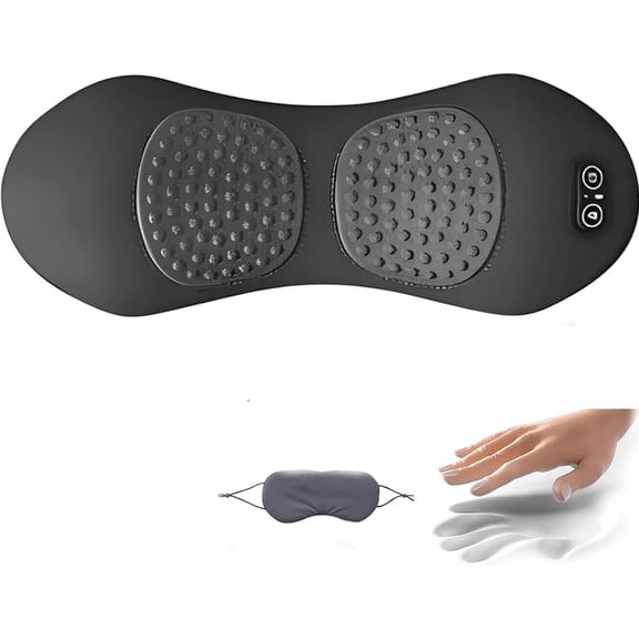 Smooth Triple Fusion Back Massager, A Three-in-One Back Massager Designed to Relieve Sciatica Pain, Portable Electric Massage Pads for The Neck, Shoulders, and Back. (Classic Gray)