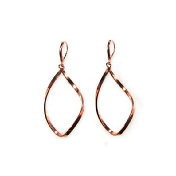 Smooth Twisted Copper Earrings