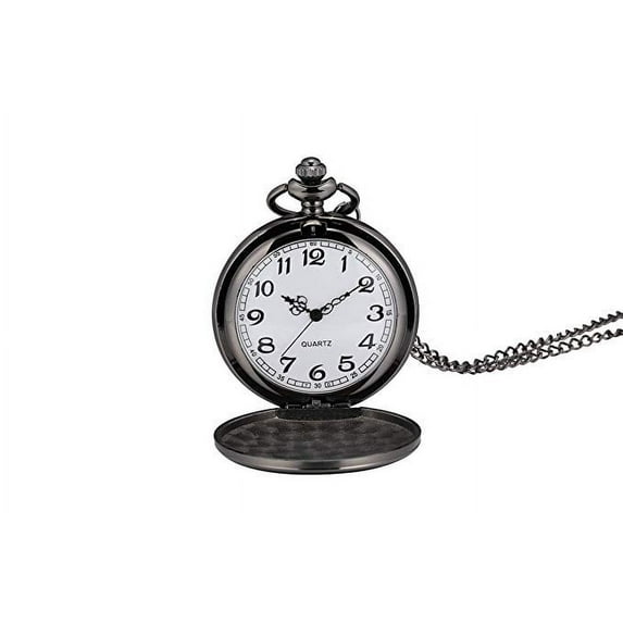 Smooth Vintage Pocket Watch with Chain