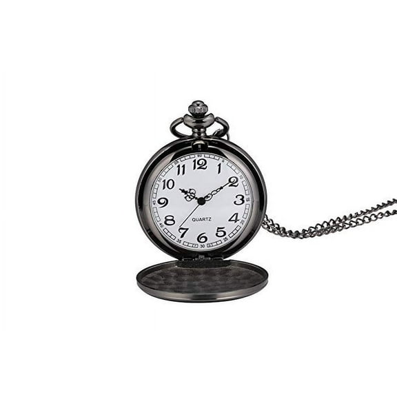 Smooth Vintage Pocket Watch with Chain