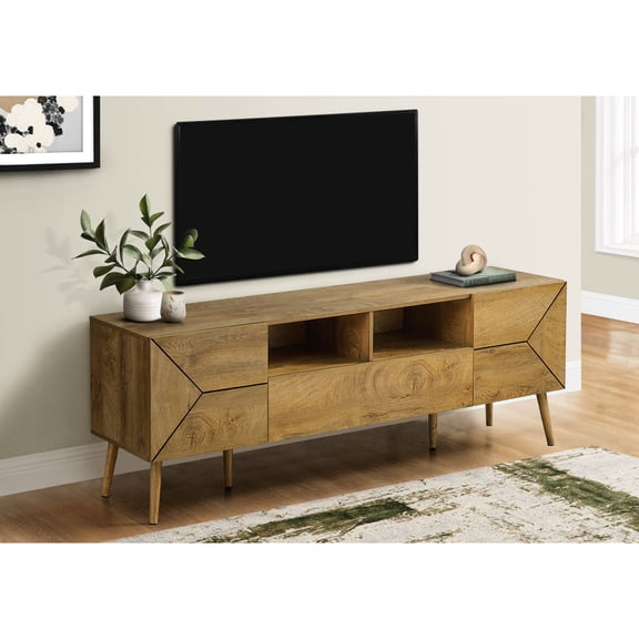 Smooth Walnut Laminate Finish - Provide Hassle - Free Maintenance for Your Media Center