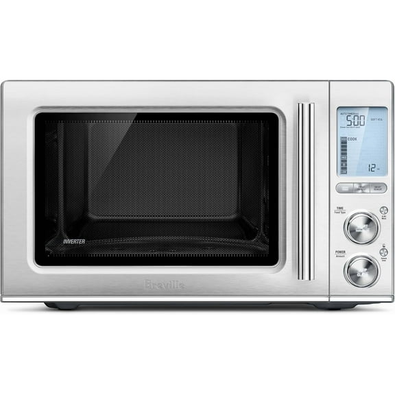 Smooth Wave Countertop Microwave Oven, Brushed Stainless Steel