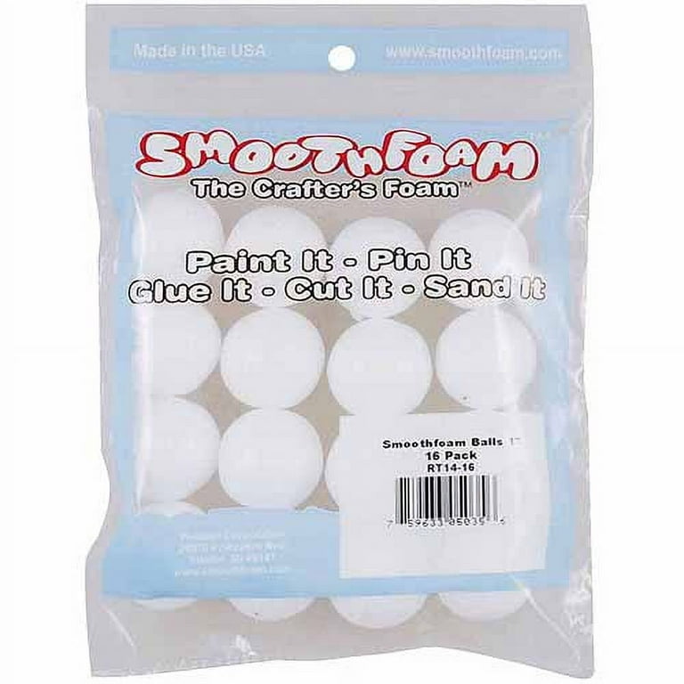 Joggles Smooth 1/2 Styrofoam Balls - Pack of 25 