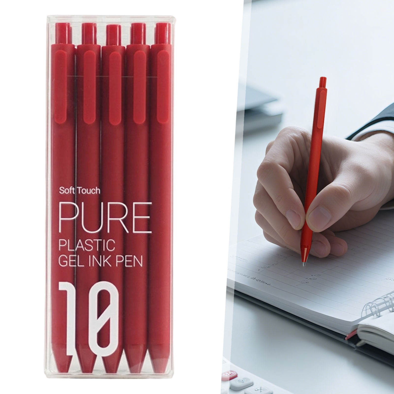 Smooth Writing Colored Gel Pens 0.5mm Quick Drying Comfort Grip Journaling Note Taking