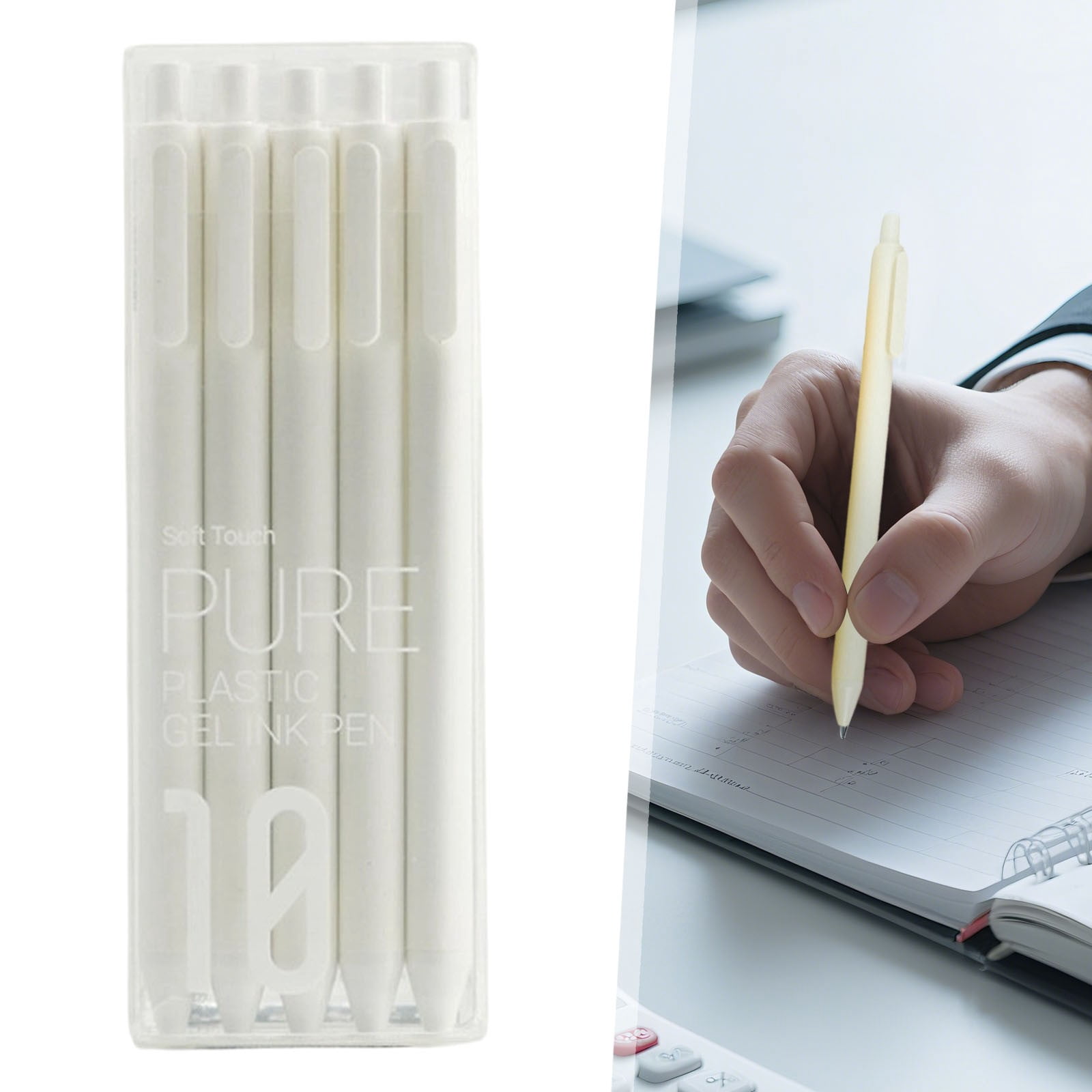 Smooth Writing Colored Gel Pens 0.5mm Quick Drying Comfort Grip Journaling Note Taking
