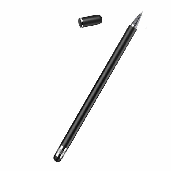 Smooth Writing Drawing Ballpoint Touch Screen Pen for Smartphones Tablet 2 in 1