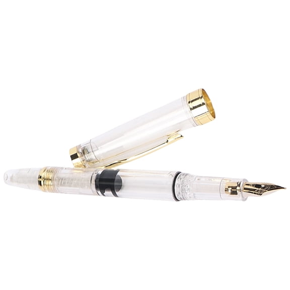 Smooth Writing Pen 0.38mm 0.5mm Fountain Pen Clear Pen Stationery Pen for Student Teacher