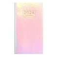 thumbnail image 1 of Smooth Writing Planner A6 2024 English Planner Faux Leather Hardcover Ink-proof Paper 120 Pages Elegant Journal Diary Notebook for Students, 1 of 8