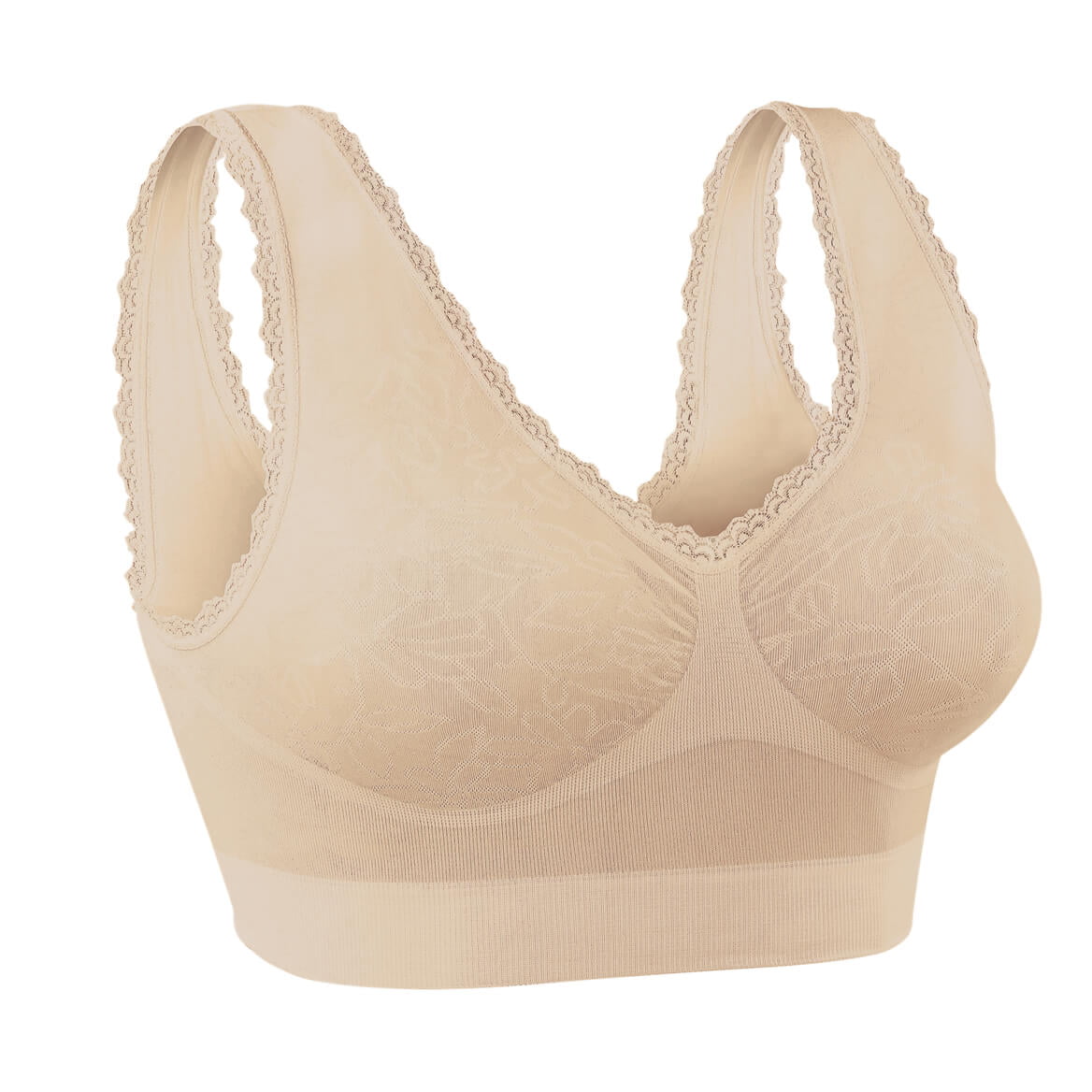 Smooth and Shape Lace Lingerie Bra, Size 44 Nude 