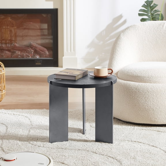 Smooth - lined, Black Oak and Metal Design | Perfect for Fashion - loving Spaces, Easy to Clean with No Formaldehyde | Gain a Clean and Healthy Coffee Table Usage