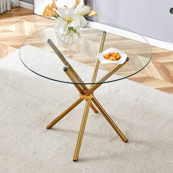 Smooth - lined Glass Table | Ideal for Reading Areas and Daily Use | Experience Easy Assembly in 10 - 15 Minutes