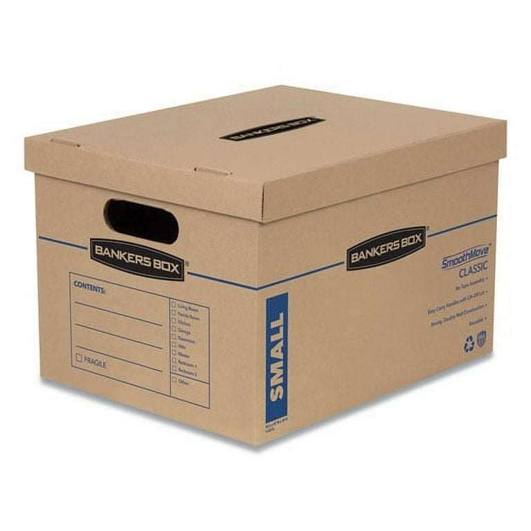 SmoothMove Classic Moving/Storage Boxes, Half Slotted Container (HSC), Small, 12 SmoothMove Classic Moving/Storage Boxes, Half Slotted Container (HSC), Small, 12