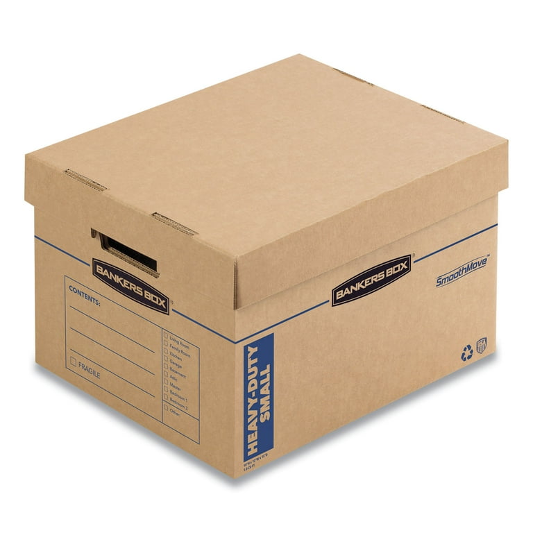 SmoothMove Maximum Strength Moving Boxes, Half Slotted Container (HSC), Small, 15