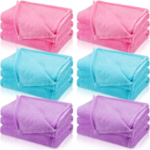 SmoothNovelty 6 Pcs Valentine's Fleece Throw Blanket for Girl Soft Flannel Throws for Galentine's Party Sleepover Slumber Favors Cozy Movie Night Blanket Set(Light Color,40 x 60 Inch) Y101