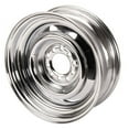 thumbnail image 1 of Smoothie 15x5 Chrome Steel Wheel, 5 on 4.5/4.75, 3.0 BS, 1 of 12