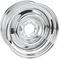 thumbnail image 1 of Smoothie 15x6 Chrome Steel Wheel, 5 on 4.5/4.75, 3.5 BS, 1 of 13