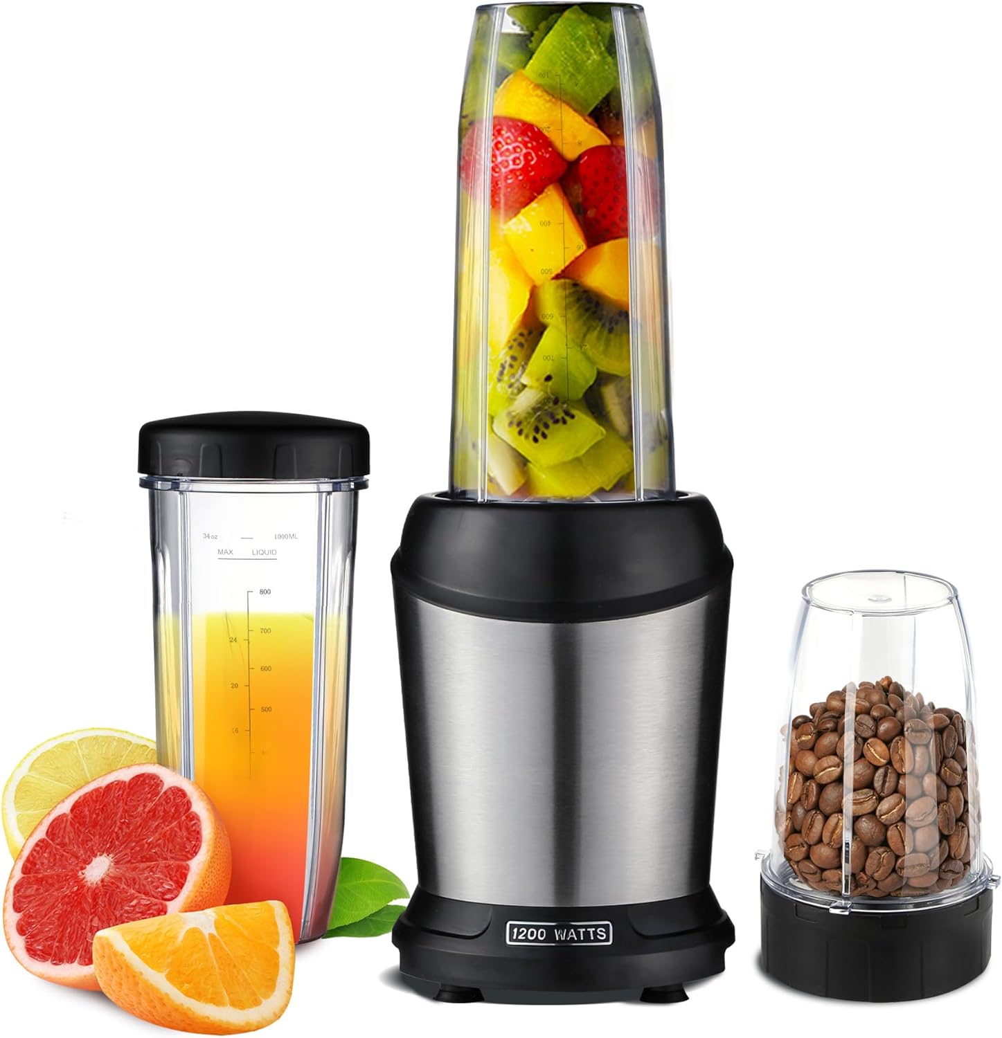 Smoothie Blender, 1200W Personal Blender for Shakes and Smoothies Heavy