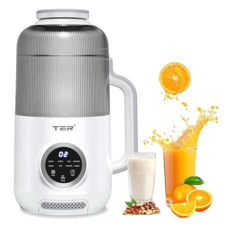 ROSVOVO Nut Milk Maker, Low-Noise Juice Blender, Countertop Multi-Functional Plant Based for Almond, Oat, Soy Milk, Milkshake, Smoothie, White