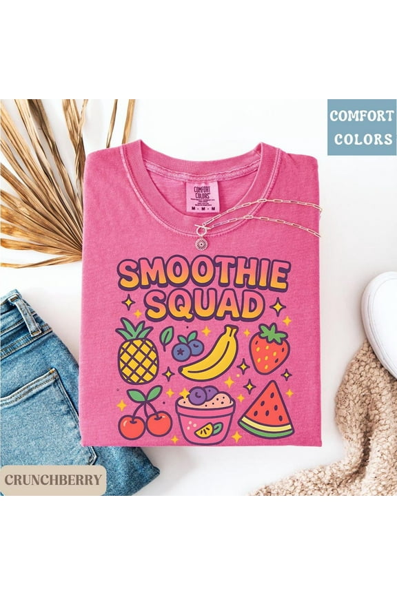 Smoothie Squad Shirt, Fruity Bachelorette Shirts, Girls Trip Matching Tee Fun Summer Graphic Shirt Brunch Crew Gift Gift Idea Unisex S-5XL Hot Trending Shirt, Vintage Birthday Gift