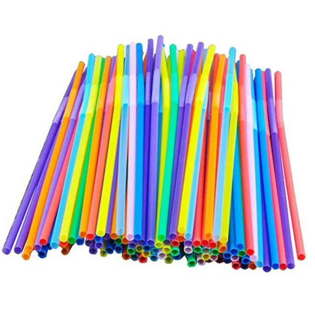 Smoothie Straws Straws,1000 Pcs Wrapped Multi Colors Disposable Plastic