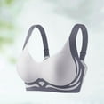 thumbnail image 1 of Smoothing Bra Anti Sagging Wireless Push Up Bras for Women No Underwire Full Coverage Bra Comfy Bras for Women Plus Size Everyday Bras Light Blue Xxxl, 1 of 4