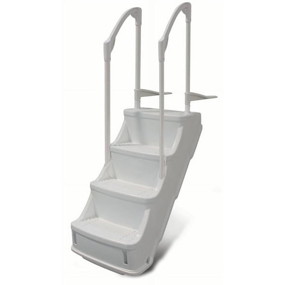 Smops Corrosion Resistant Above Ground Pool Ladders, 52", 300 lb