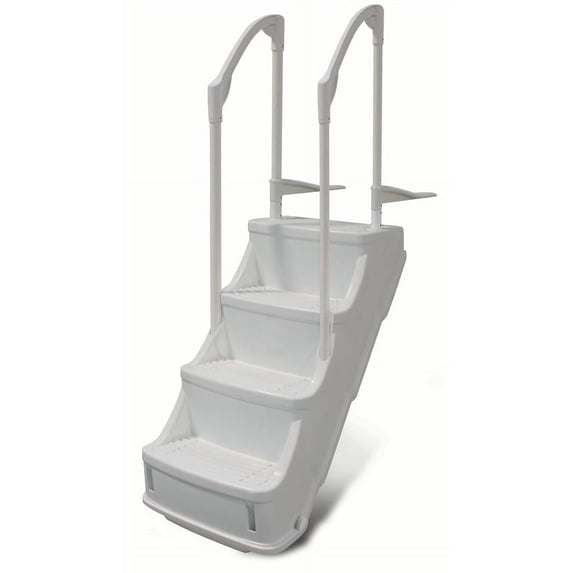 Smops Corrosion Resistant Above Ground Pool Ladders, 52", 300 lb