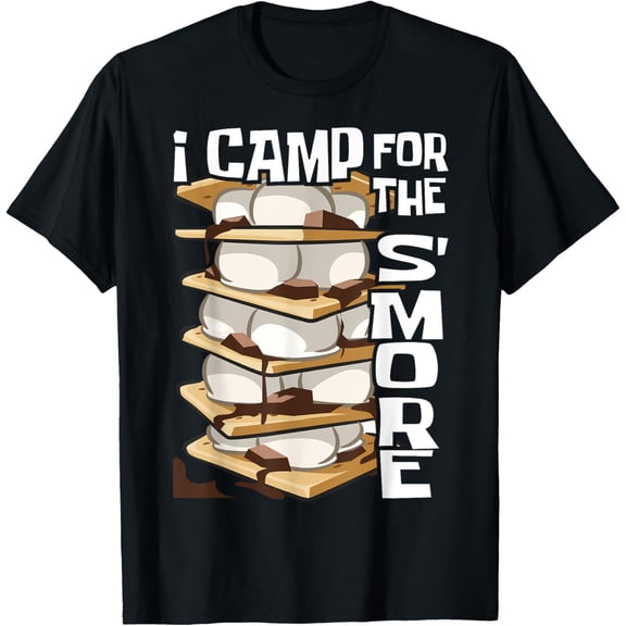 Smore Campfire Camping Marshmallow Kids Boys Girls Womens T-Shirt