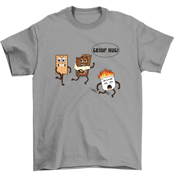 Smore Marshmallow Group Hug Funny Camping T-Shirt Men Women