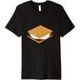 thumbnail image 1 of Smores Campfire Dessert Premium T-Shirt men and women can wear, black, white, gifts, 1 of 4