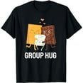 thumbnail image 1 of Smores Group Hug Camping S'mores Chocolate Marshmallows T-Shirt, 1 of 5