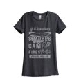 thumbnail image 1 of Smores and Campfires Count Me In Women's Fashion Relaxed T-Shirt Tee Charcoal Grey X-Large, 1 of 3