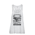 thumbnail image 1 of Smores and Campfires Count Me In Women's Fashion Sleeveless Flowy Racerback Workout Yoga Tank Top Sport Grey X-Large, 1 of 3