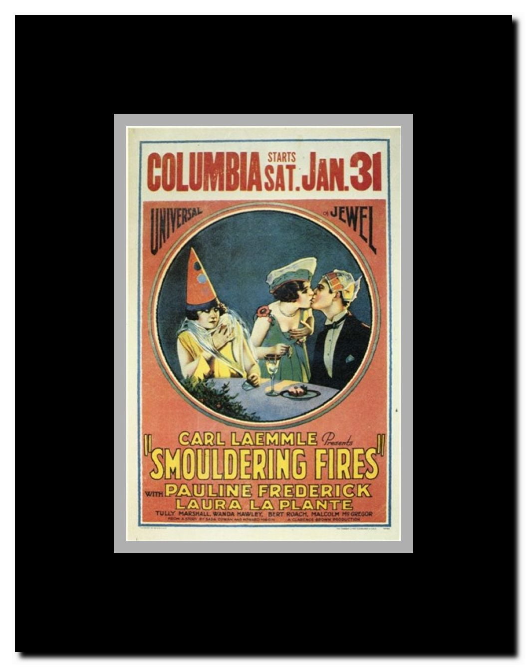 Smouldering Fires Framed Movie Poster