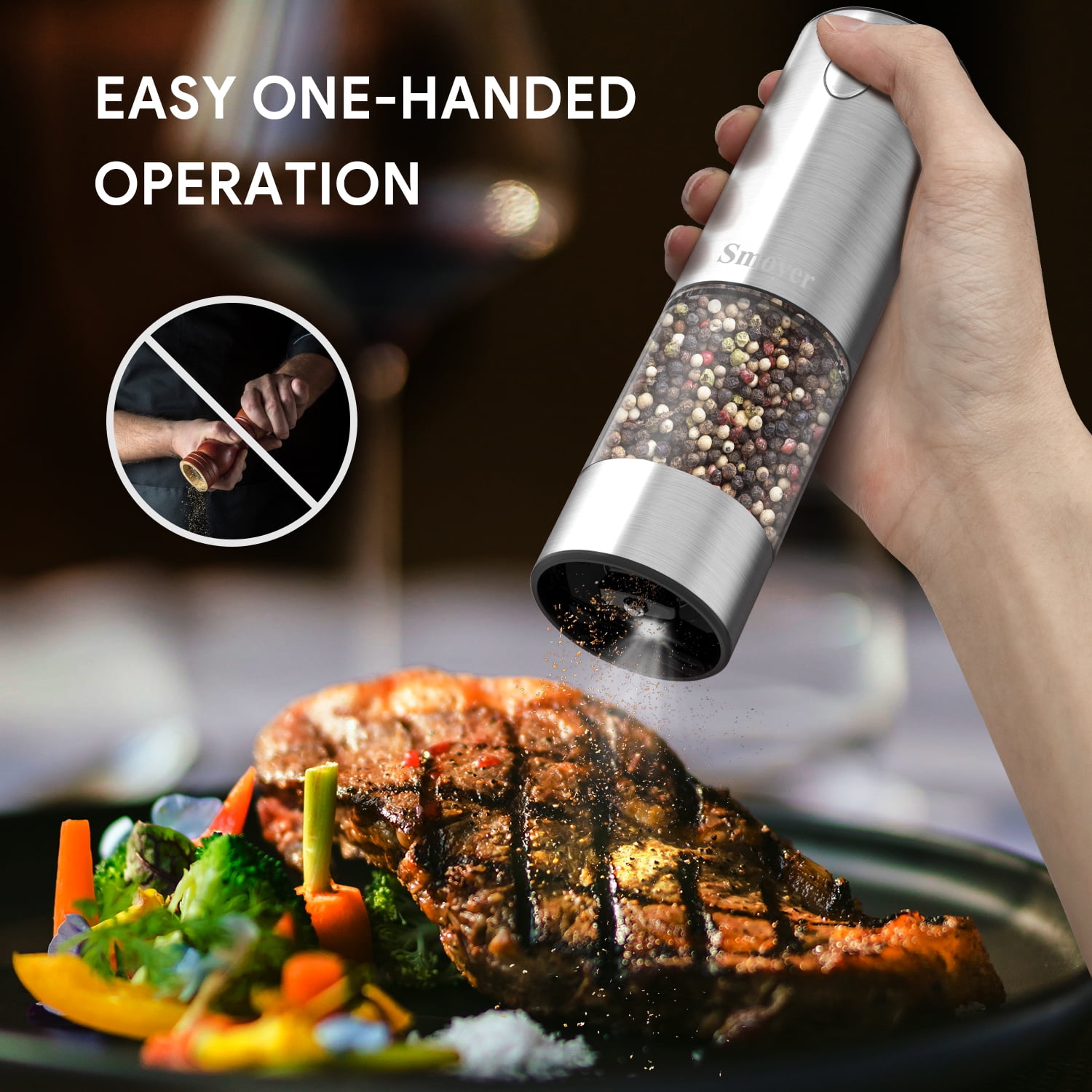 Eukein electric pepper grinder hotsell