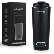 SmrtMugg Go V3 Plastic, Stainless Steel Travel Mugs, Black