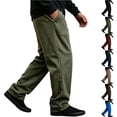 thumbnail image 1 of Smsaxvxz Men's Baggy Sweatpants Fashion Wide Leg Drawstring Sweat Pants Casual Joggers with Pockets Army Green XL, 1 of 6