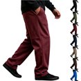thumbnail image 1 of Smsaxvxz Men's Baggy Sweatpants Fashion Wide Leg Drawstring Sweat Pants Casual Joggers with Pockets Wine XL, 1 of 5