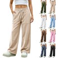 thumbnail image 1 of Smsaxvxz Sweatpants for Women Fall Winter Fashion Plus Size Sport Pants Casual Running Travel Climbing Trousers With Pockets Khaki M, 1 of 8