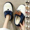 Smsaxvxz Women's Fuzzy House Slippers Memory Foam Cute Fluffy Faux Fur ...