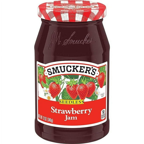 Smucker'S Seedless Strawberry Jam, 12 Oz, 3 Pack