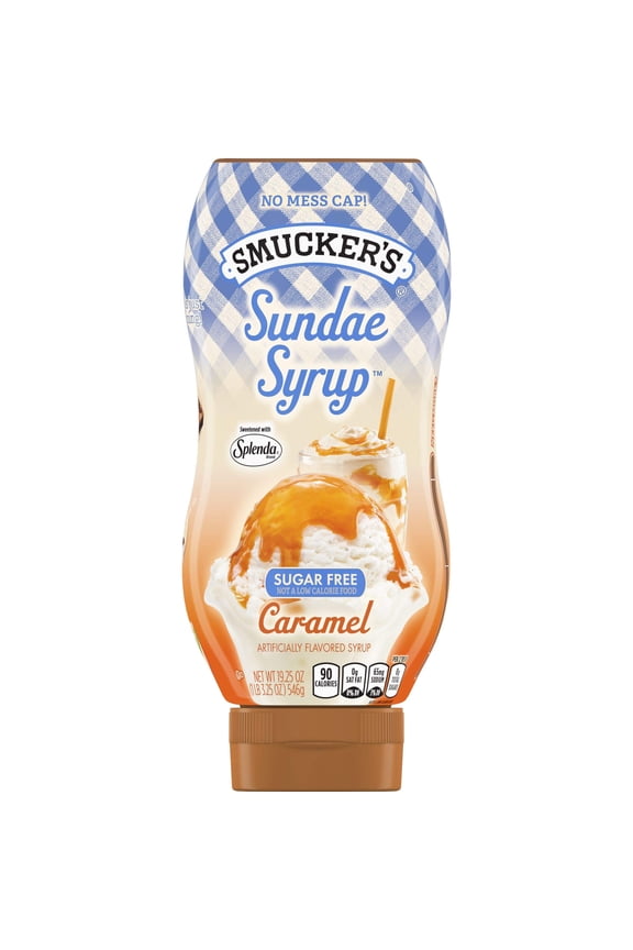 Smucker,S Sundae Syrup Sugar Free Caramel Flavored Syrup, 19.25 Ounces
