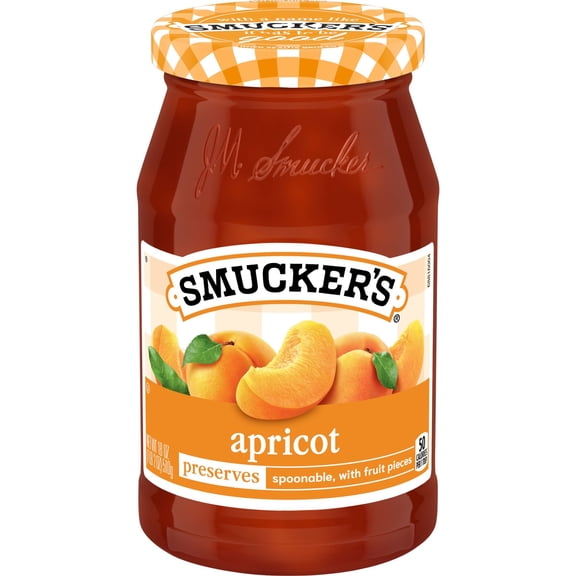 Smuckers Apricot Preserves, 18 oz Jar