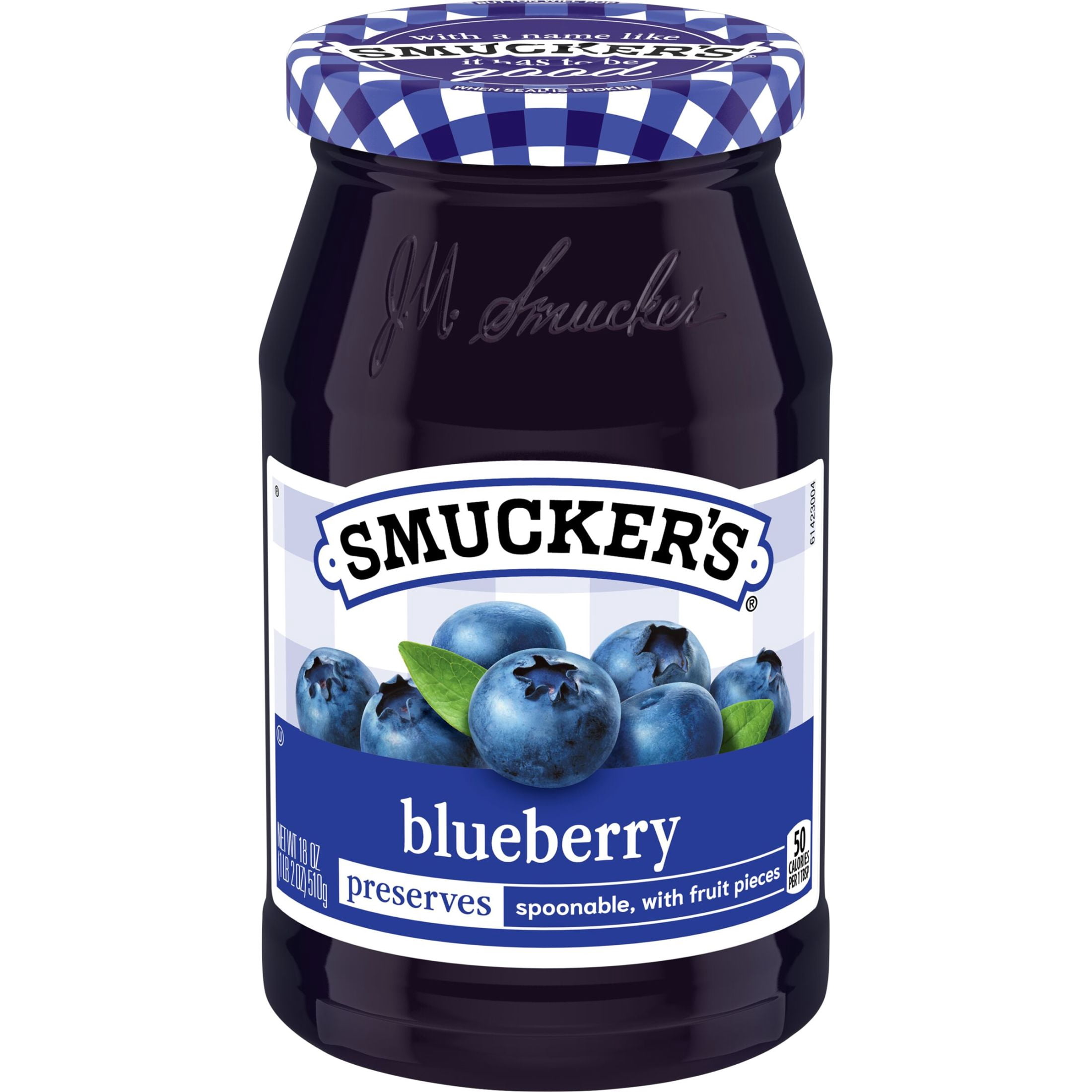 Smuckers Blueberry Preserves, 18 oz Jar