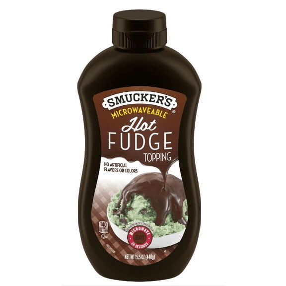Smucker's Hot Fudge Topping, 15.5 Ounces, Microwavable Squeeze Bottle (Pack of 4)