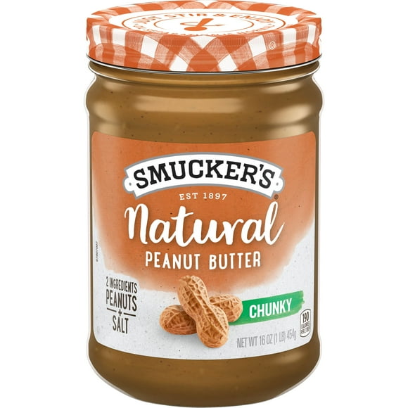 Smucker's Natural Chunky Peanut Butter, 16 Ounces